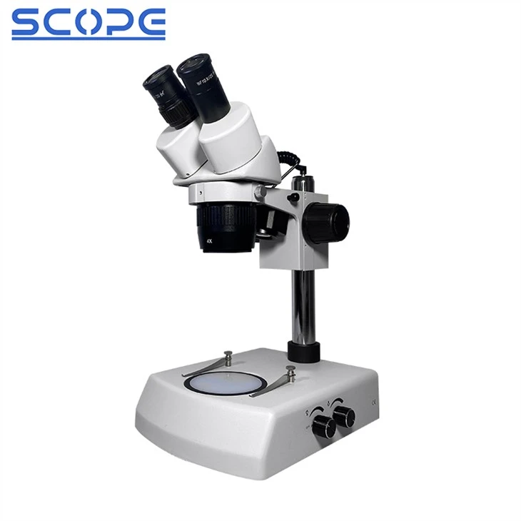 Upper down 3W LED light binocular stereo microscope for pcb inspection