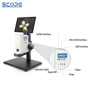 Ekranli 4MP CMOS Digital Zoom Stereo Video Mikroskop